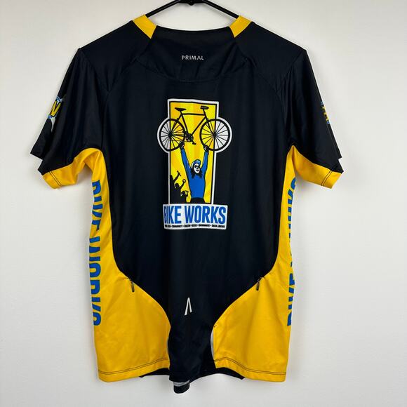 NWT Primal Wear Womens Cycling Bike Short Sleeve Black/Yellow MTB Jersey Medium - Picture 2 of 11